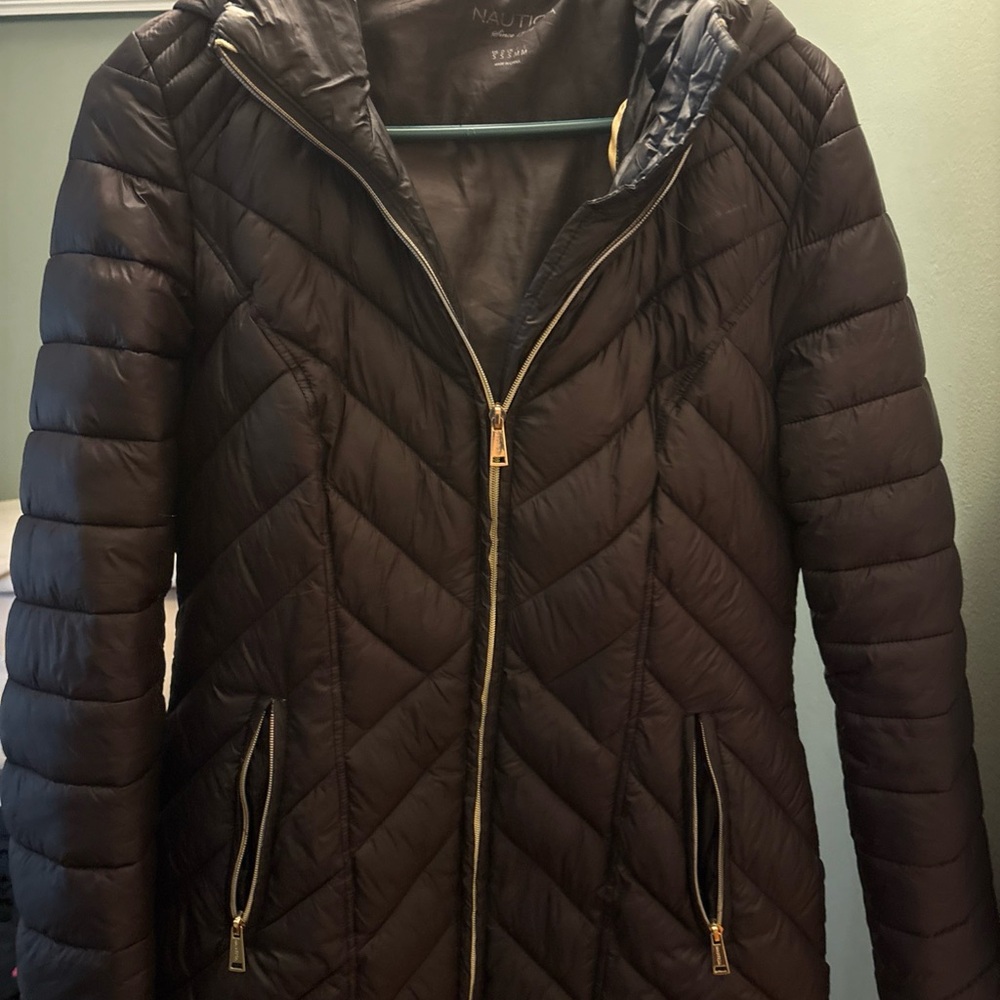 Nautica Women's Quilted Black Jacket